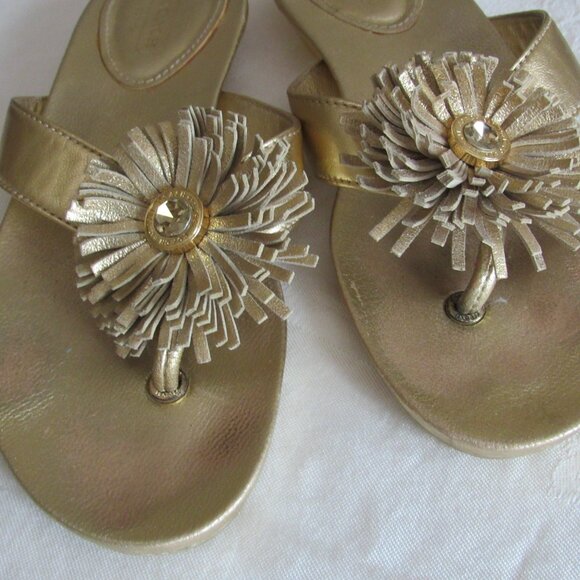 Gold Coach Sandals Size 6B - Picture 5 of 5